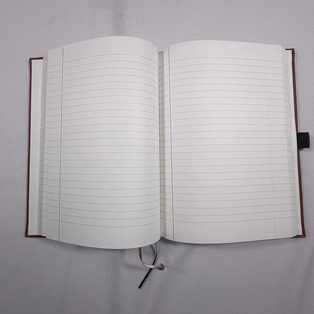 Nobu Del Coronado JournalBooks Brown Faux Leather Lined Notebook Pen Loop